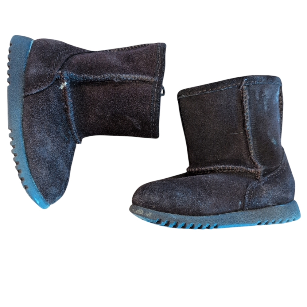 CIRCO Brown Suede Zip Up Plush Lined Booties